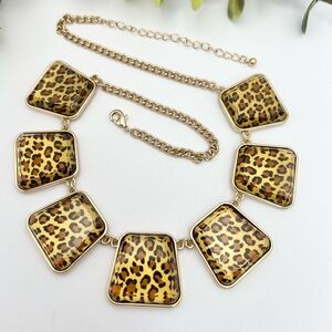 LEOPARD STYLE TILE NECKLACE